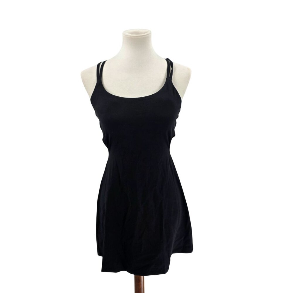 Halara Womens Small Black Strappy Back Dress